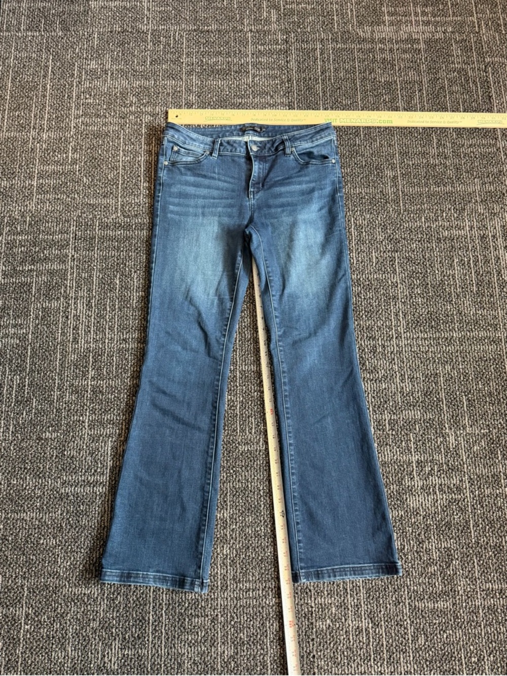 Prana Womens Medium Wash Bootcut Stretch Jeans Size 10/30 Regular